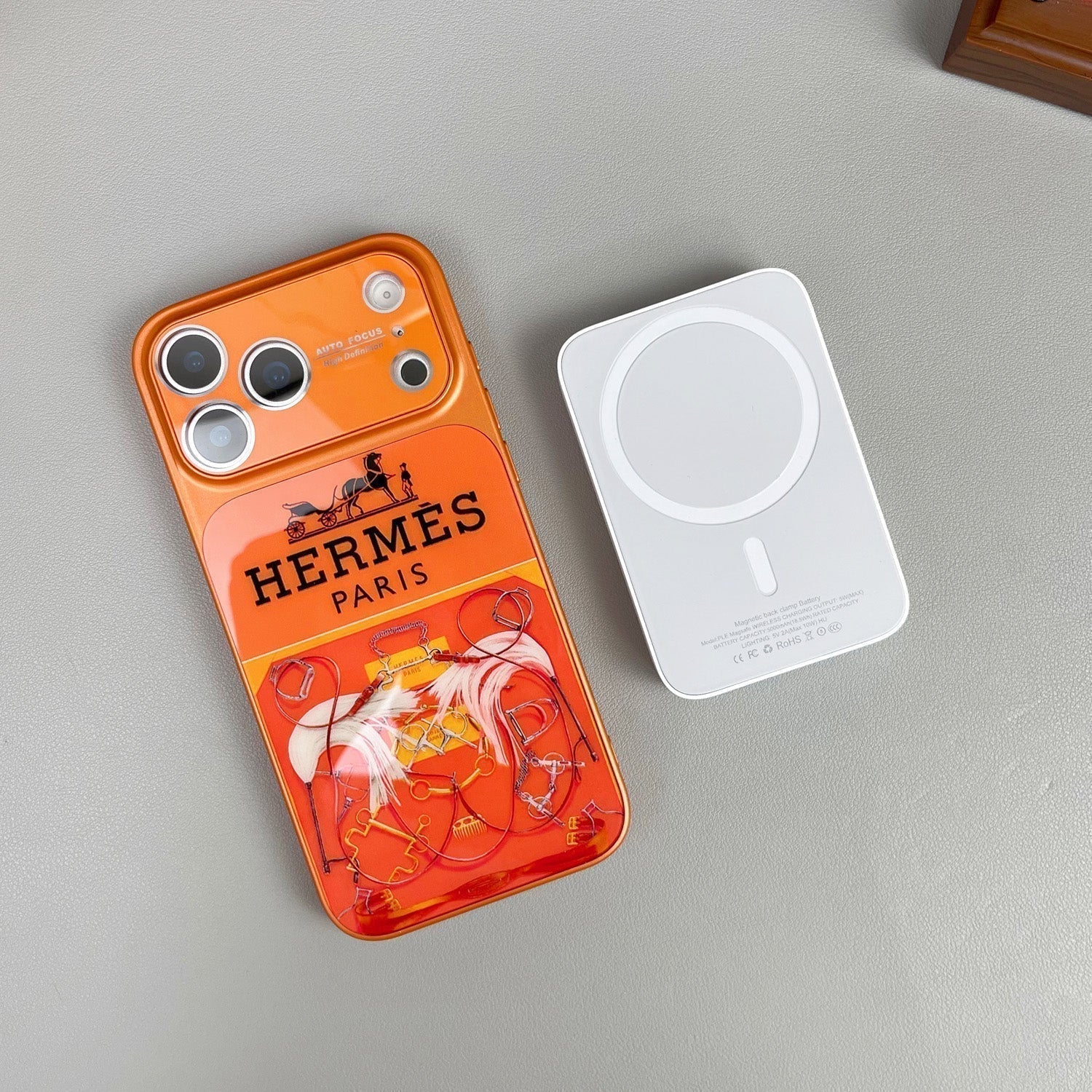 H Luxury Orange Series iPhone Case