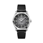 Seamaster Railmaster 38mm - Grey on Leather Strap