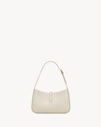 Saint Laurent Le 5 à 7 Patent Leather Hobo – Burgundy Elegance