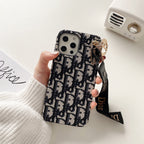 Fashion iPhone Case With Strap Black-GS240315