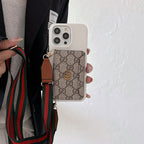 Premium Card Bag Crossbody Classic iPhone Case