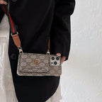 Premium Card Bag Crossbody Classic iPhone Case