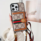 Premium Card Bag Chain Classic iPhone Case