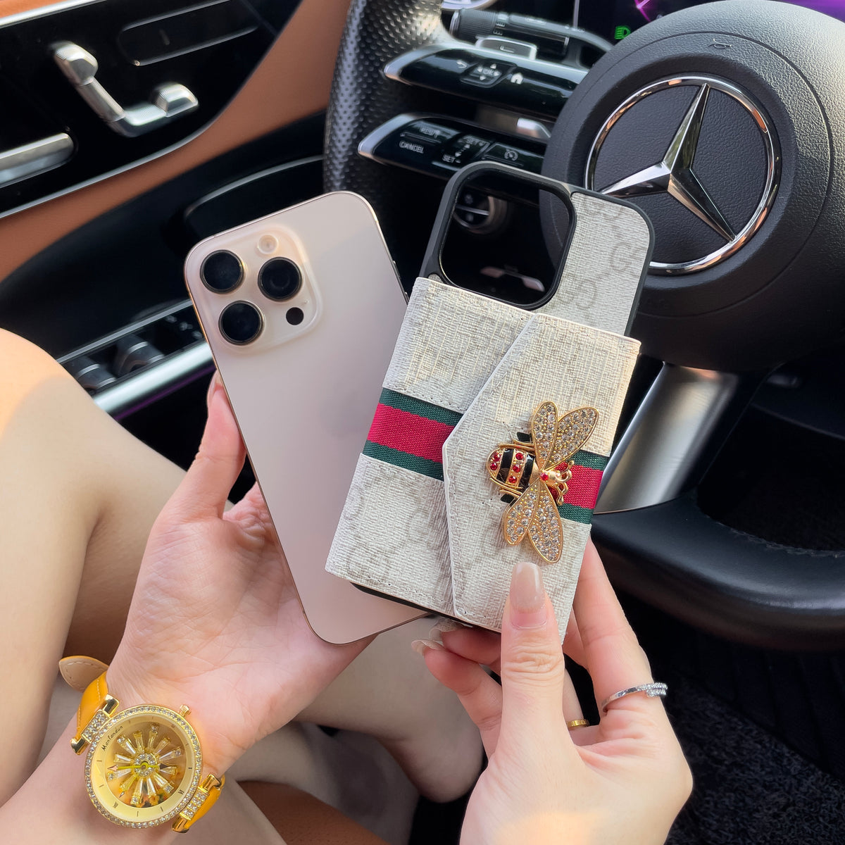 Premium Advanced Crossbody iPhone Case with Card Holder & Shoulder Strap
